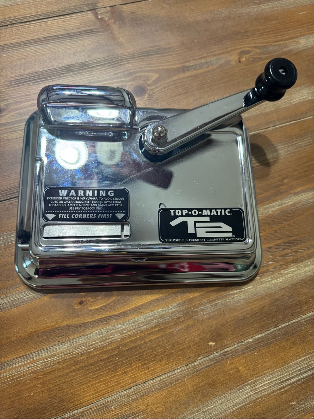 Top O Matic Cigarette Rolling Machine - Silver